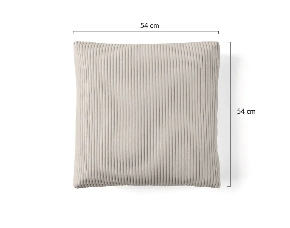 Colombine - coussin - en velours côtelé - 54x54 cm - Lisa Design