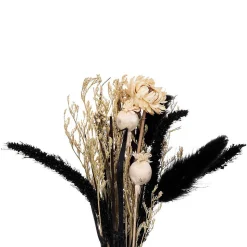 Composition de fleurs séchées Subli - verre - H27 cm - Transparent- Atmosphera