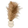 Composition florale avec vase Glen vase en céramique blanc H42cm - Atmosphera