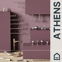 Coude pour tringle à rideau en métal Ø19cm GoodHome, Athens