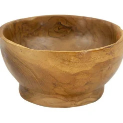 Coupe ronde en teck Butot 15x8 cm