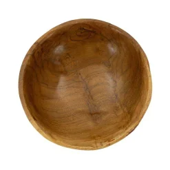 Coupe ronde en teck Butot 15x8 cm