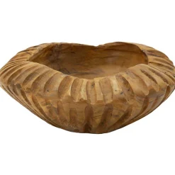 Coupe ronde en teck Geris 19x8 cm