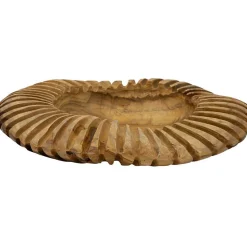 Coupe ronde en teck Geris 35x7 cm