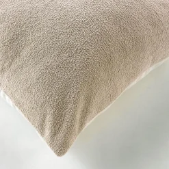 Coussin - Effet bouclette (45x45 cm - Naturel)