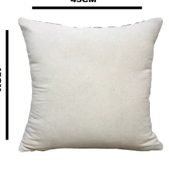 Coussin à motifs Mullido GoodHome L.45 x l.45 cm terracotta