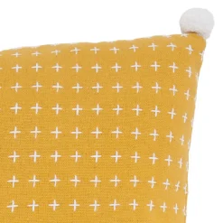 Coussin à pompons en polycoton 40x40cm 40x40cm