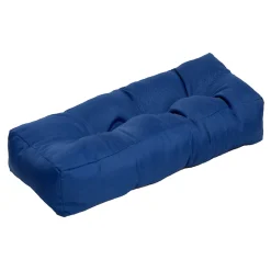 Coussin accoudoir bleu pour banquette palette L.58 x l.20 x ép.10 cm, Mykonos