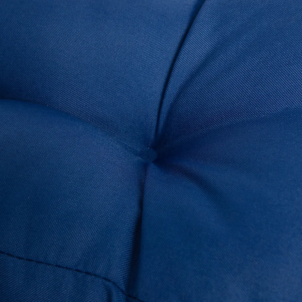 Coussin accoudoir bleu pour banquette palette L.58 x l.20 x ép.10 cm, Mykonos