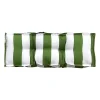 Coussin accoudoir pour canapé rayé vert blanc L.58 x l.10 x ep.20cm Ornami