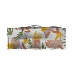 Coussin accoudoir pour canapé fleurs multicouleurs L.58 x l.10 x ep.20cm Ornami