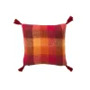 Coussin avec floche en textile multicouleur 45x45x10 cm