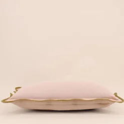 Coussin beige contour vagues 40x60cm