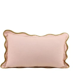 Coussin beige contour vagues 40x60cm