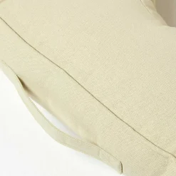 Coussin bouée en velours de coton - vert sauge - HOMESCAPES