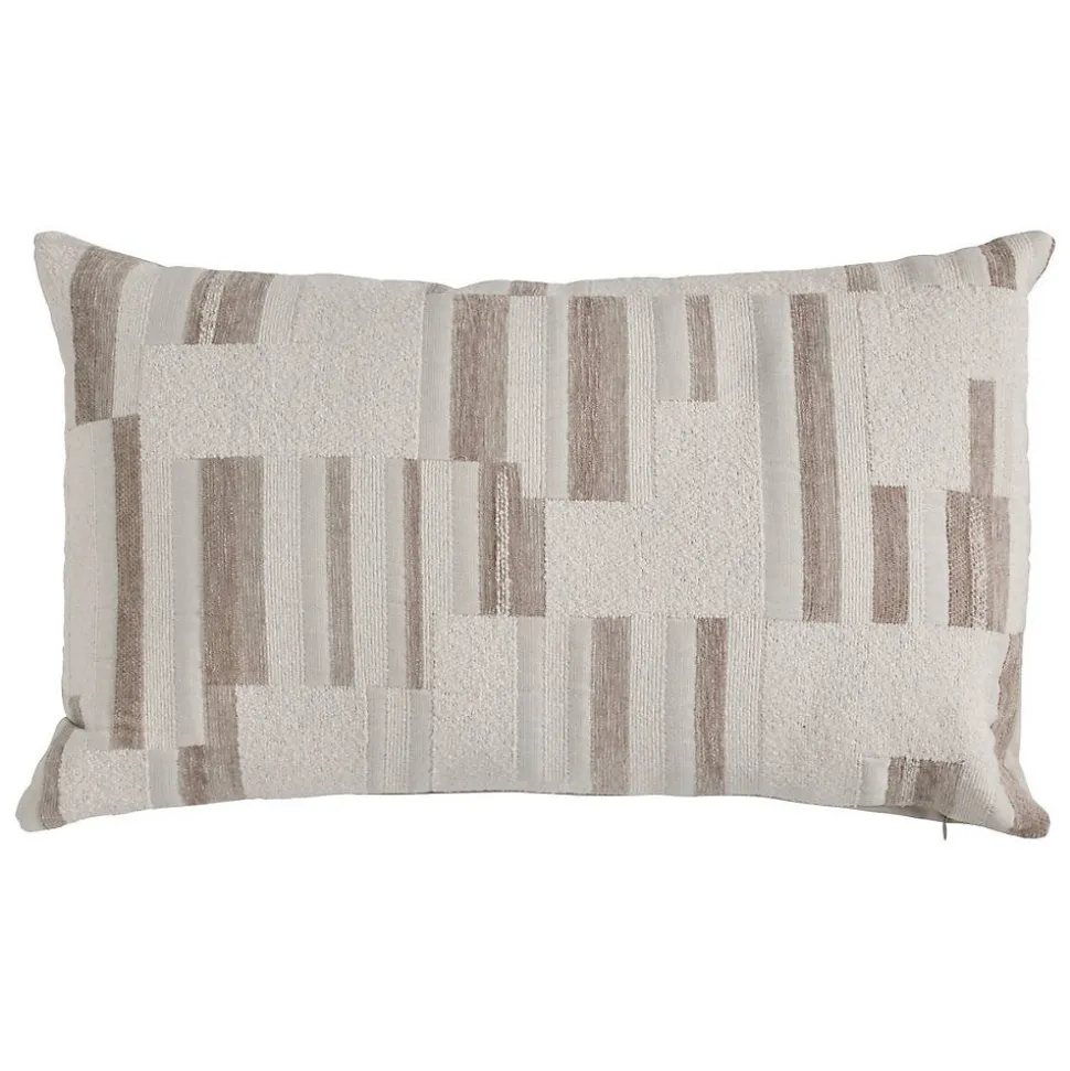 Coussin Calix beige lin 50x30cm - Atmosphera