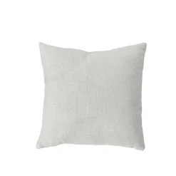 Coussin carré - Effet lin (40x40 cm - Blanc)