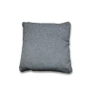 Coussin carré 40 x 40 cm en tissu épais gris foncé - DORA