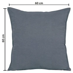 Coussin carré bleu marine L.45 x l.45cm