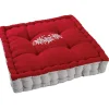 Coussin carré en coton et lin Edelweiss