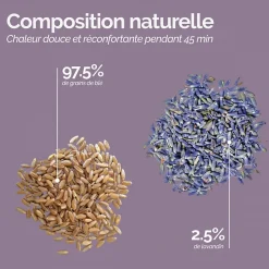 Coussin chauffant, tour de cou pour épaules et nuque - Bleu - Vivezen