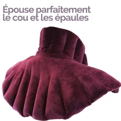 Coussin chauffant, tour de cou pour épaules et nuque - Prune - Vivezen