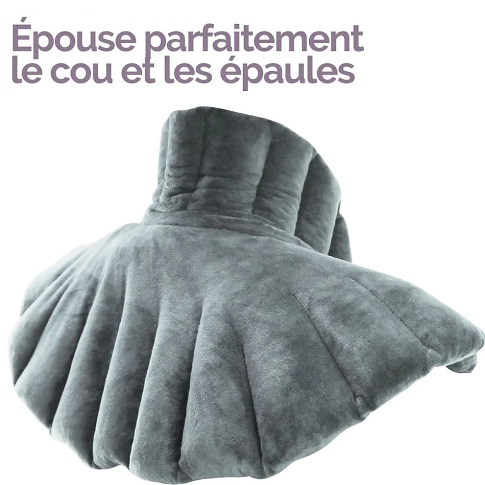 Coussin chauffant, tour de cou pour épaules et nuque - Noir - Vivezen