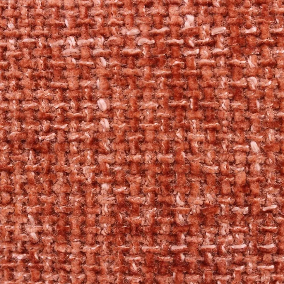 Coussin chiné en velours orange 45x45cm