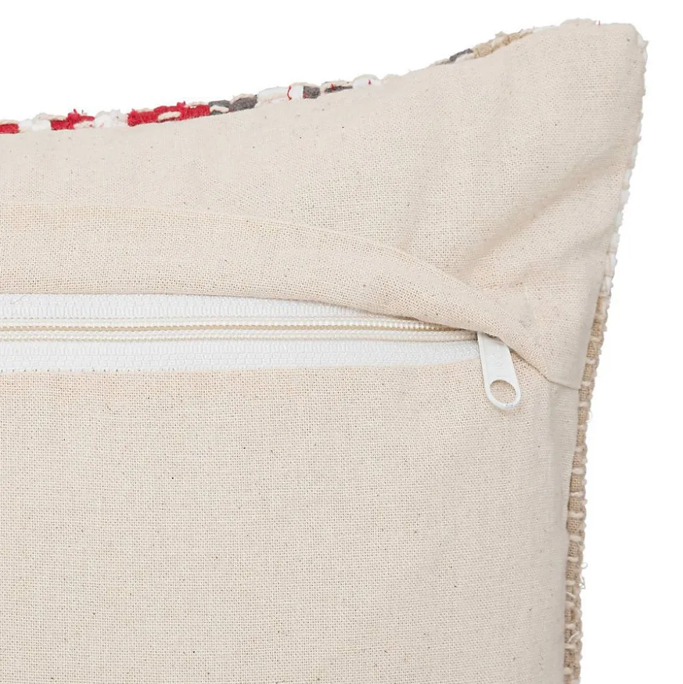 Coussin chindi Row - coton - 40x40 cm - Atmosphera