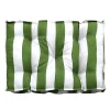 Coussin câle reins déperlant rayé vert blanc L.60 x l.10 x ep.40cm Ornami