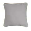 COUSSIN COTON RECYCLE PIPING JUTE GRIS CLAIR 40X40