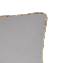 COUSSIN COTON RECYCLE PIPING JUTE GRIS CLAIR 40X40