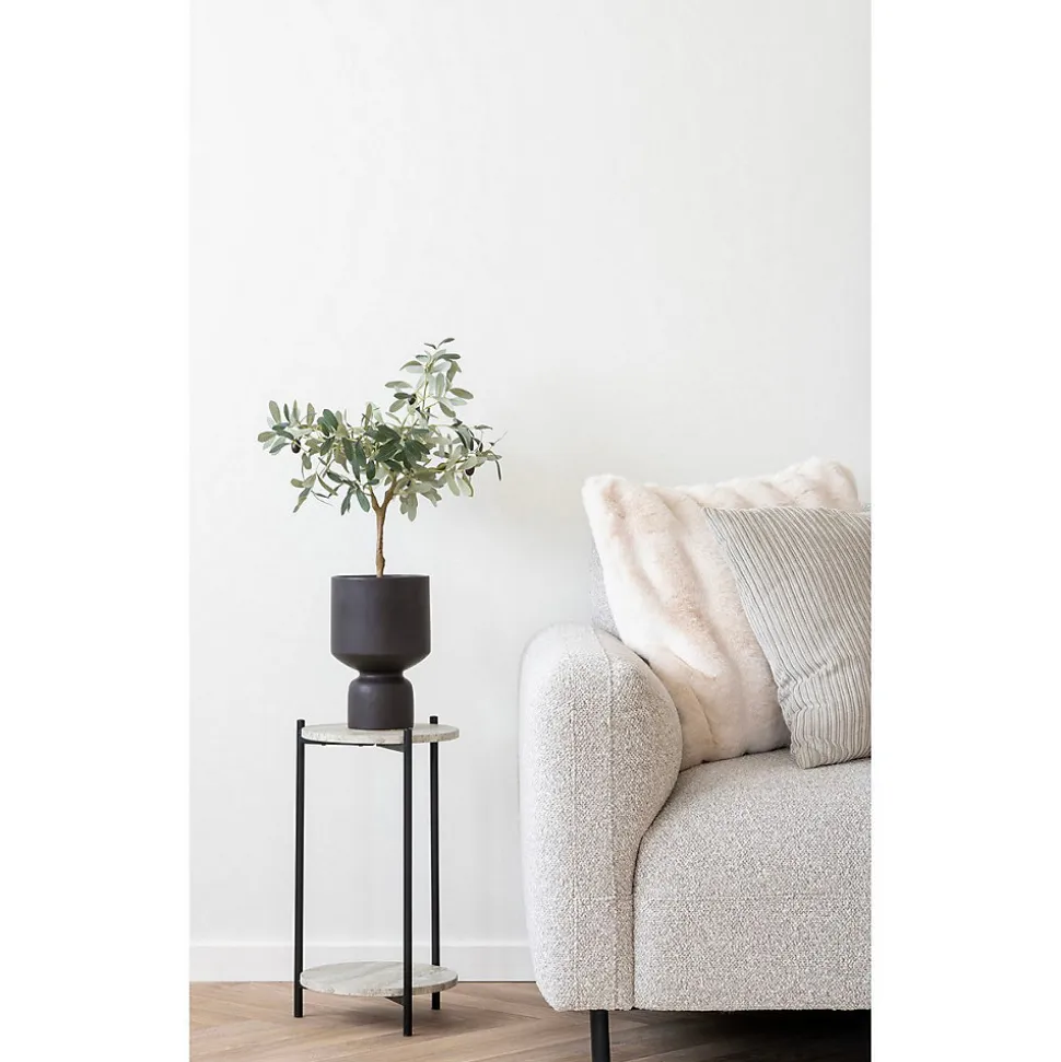 Coussin Décoratif Galena, Blanc, Polyester, 1x45x45 cm, Seven Design
