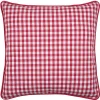 Coussin décoratif motif vichy en polycoton (45x45 cm - Rouge)