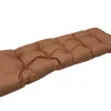 Coussin de banc déperlant terracotta L.120 x l.40 x ep.4cm Ornami