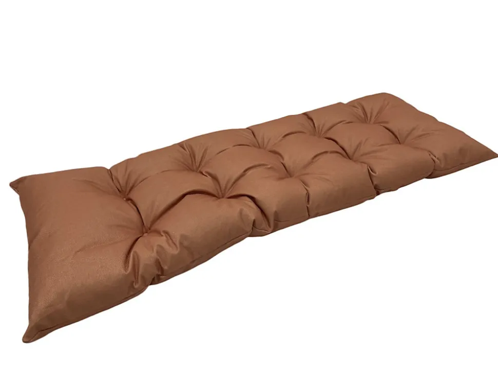 Coussin de banc déperlant terracotta L.120 x l.40 x ep.4cm Ornami
