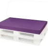 Coussin de palette 120x40x10cm assise, coussin de palette Violet, coussin de mobilier de jardin, coussin de jardin