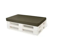 Coussin de palette 120x40x10cm assise, coussin de palette Vert, coussin de mobilier de jardin, coussin de jardin