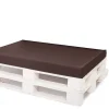 Coussin de palette 120x60x10cm assise, coussin de palette Marron, coussin de mobilier de jardin, coussin de jardin
