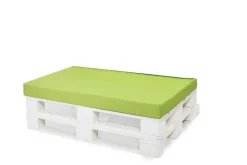 Coussin de palette 120x60x10cm assise, coussin de palette Citron vert, coussin de mobilier de jardin, coussin de jardin
