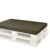 Coussin de palette 120x50x10cm assise, coussin de palette Vert, coussin de mobilier de jardin, coussin de jardin