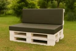 Coussin de palette 120x50x10cm assise, coussin de palette Vert, coussin de mobilier de jardin, coussin de jardin