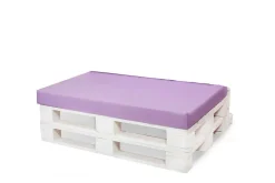 Coussin de palette 120x40x10cm assise, coussin de palette Violet clair, coussin de mobilier de jardin, coussin de jardin