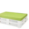 Coussin de palette 120x40x10cm assise, coussin de palette Citron vert, coussin de mobilier de jardin, coussin de jardin