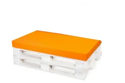 Coussin de palette 120x50x10cm assise, coussin de palette Orange, coussin de mobilier de jardin, coussin de jardin