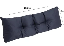 Coussin de palette 120x40cm Coussin d'assise coussin de jardin confortable Coussin de jardin Coussin de palette Bleu foncé