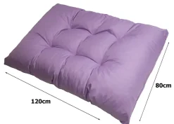 Coussin de palette 120x80cm Coussin d'assise coussin de jardin confortable Coussin de jardin Coussin de palette Violet clair