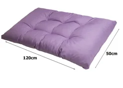 Coussin de palette 120x50cm Coussin d'assise coussin de jardin confortable Coussin de jardin Coussin de palette Violet clair