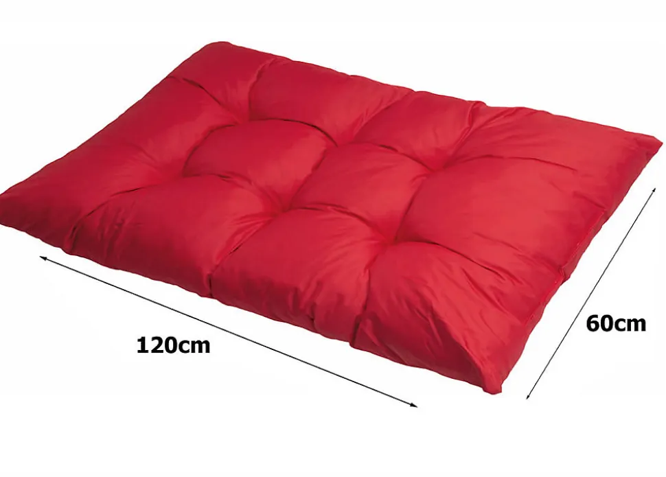 Coussin de palette 120x60cm coussin d'assise coussin de jardin confortable coussin de jardin Coussin de palette Rouge