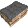 Coussin de palette 120x50cm, coussins de banc Anthracite, coussin extérieur/intérieur coussins de sol confortables